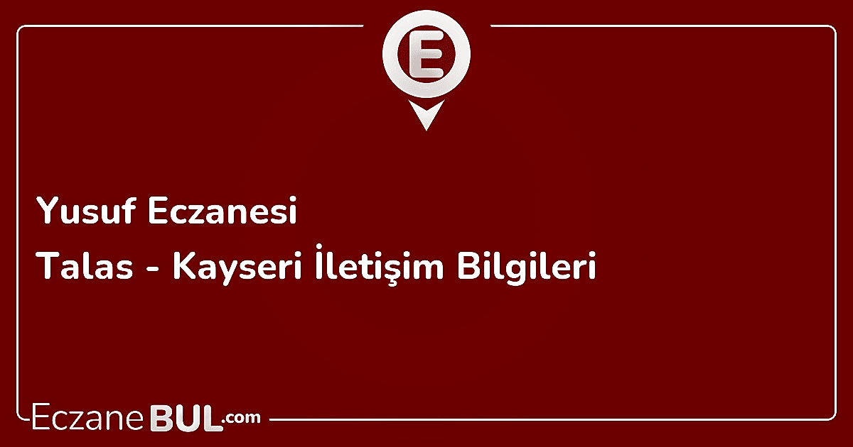 YUSUF ECZANESİ